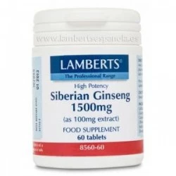 LAMBERTS Ginseng Siberiano 1.500mg, 60 comprimidos.
