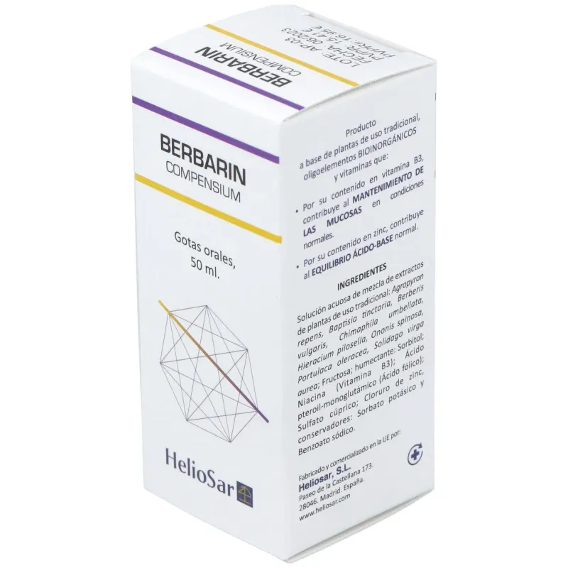 Berbarin Compensium 50ml Heliosar | Farmacia Barata Berbarin Compensium 50ml Heliosar | Farmacia Barata