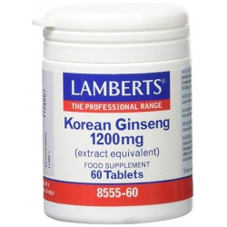 LAMBERTS Ginseng coreano 1.200mg, 60 comprimidos.