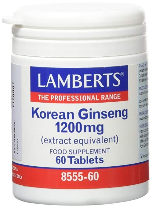 LAMBERTS Ginseng coreano 1.200mg, 60 comprimidos.