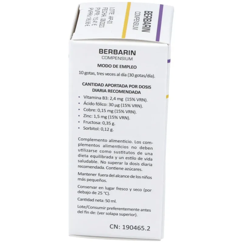 Berbarin Compensium 50ml Heliosar | Farmacia Barata Berbarin Compensium 50ml Heliosar | Farmacia Barata
