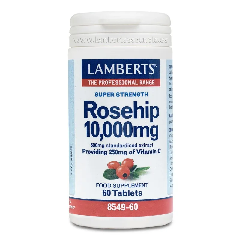 LAMBERTS Escaramujo 10.000mg, 60 comprimidos.