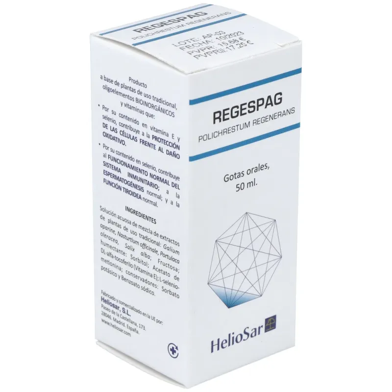 Regespag Polichrestum Regenerans 50 ml | Farmacia Barata Regespag Polichrestum Regenerans 50 ml | Farmacia Barata
