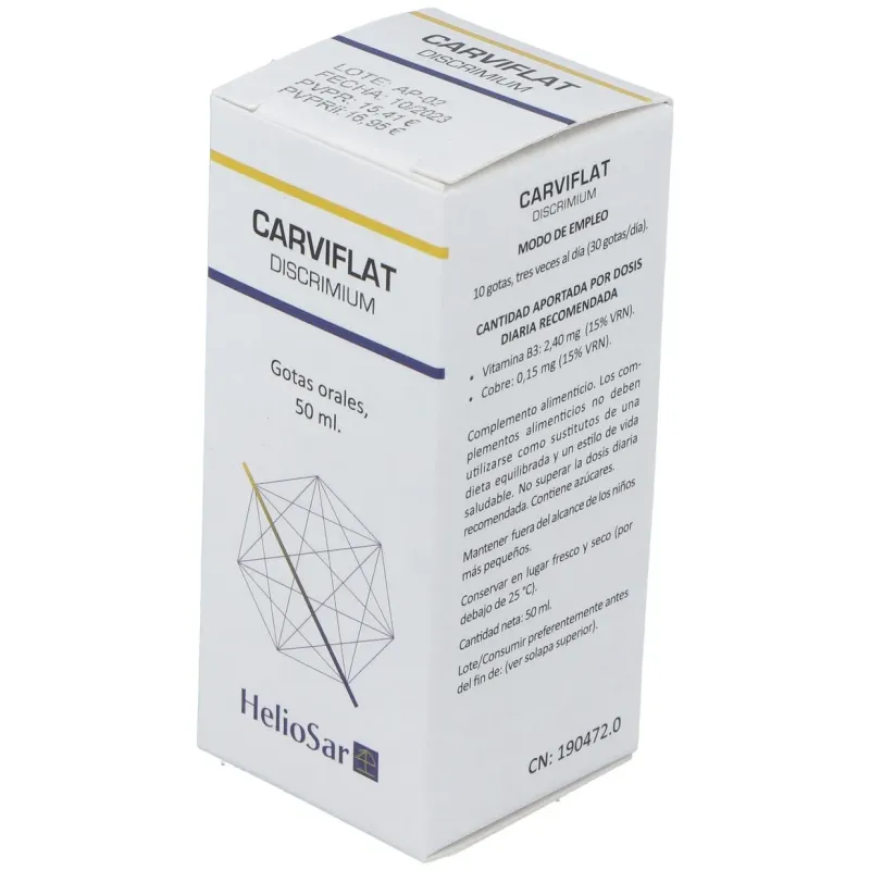 Carviflat Discrimium 50ml Heliosar | Farmacia Barata