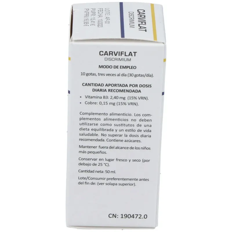 Carviflat Discrimium 50ml Heliosar | Farmacia Barata