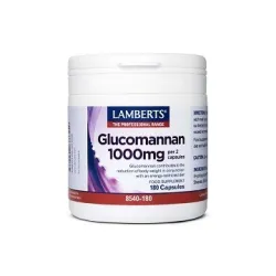 LAMBERTS Glucomanano 1000 mg, 180 Cápsulas.