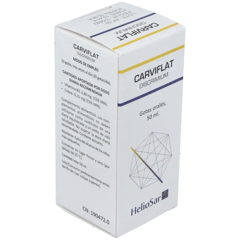 Carviflat Discrimium 50ml Heliosar | Farmacia Barata