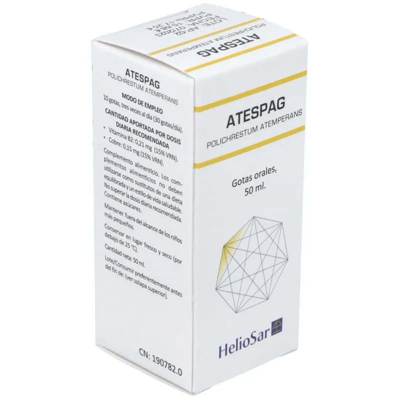 Atespag Polichrestum Atemperans 50ml Heliosar | Farmacia Barata