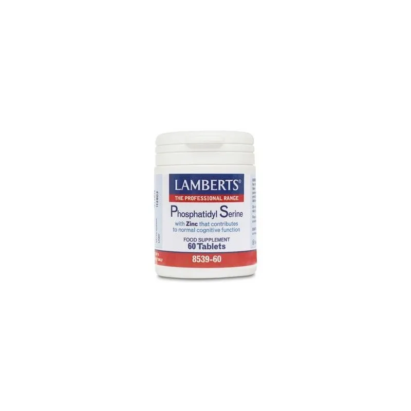 LAMBERTS Fosfatidilserina 100 mg + Zinc, 60 comprimidos.