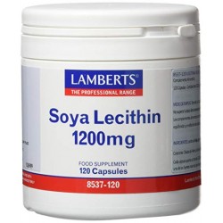 LAMBERTS Lecitina de Soja 1200mg, 120 cápsulas.