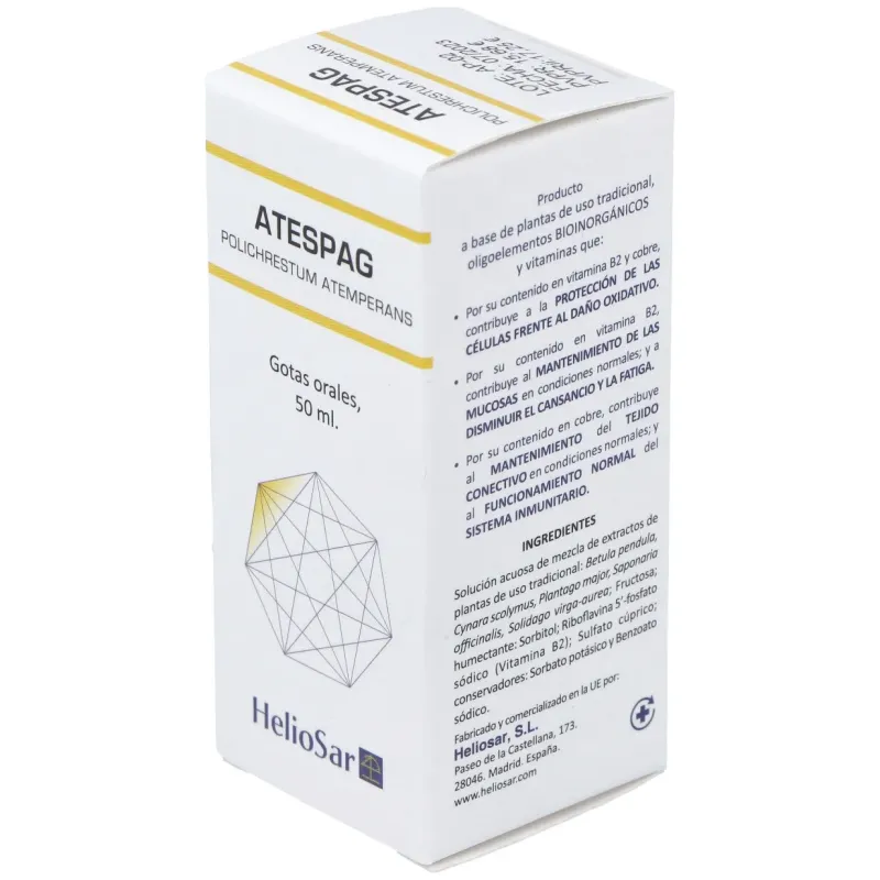 Atespag Polichrestum Atemperans 50ml Heliosar | Farmacia Barata