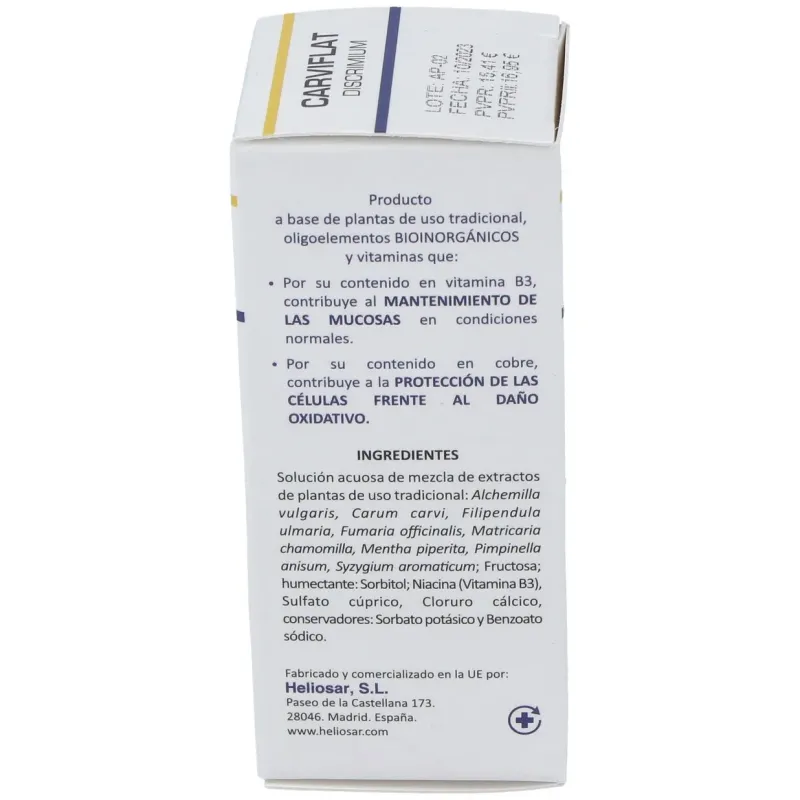 Carviflat Discrimium 50ml Heliosar | Farmacia Barata