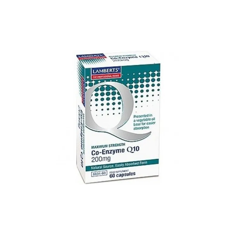 LAMBERTS Co-Enzima Q10 200 mg, 60 cápsulas. LAMBERTS Co-Enzima Q10 200 mg, 60 cápsulas.