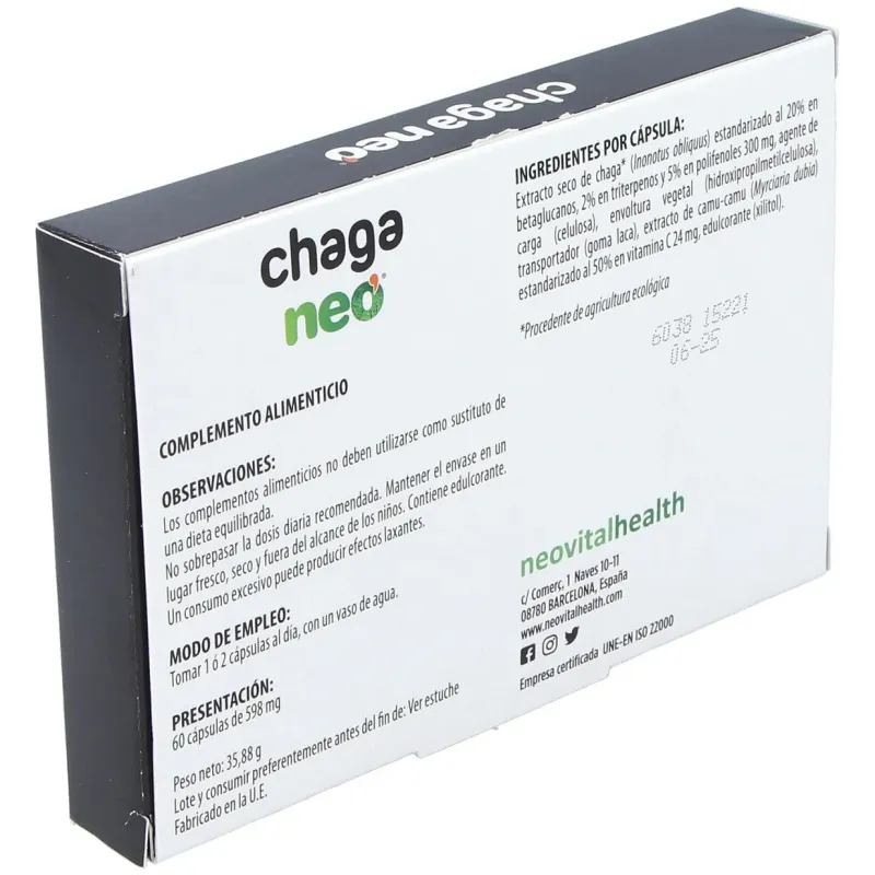 Neo Chaga 60 cápsulas | Farmacia Barata Neo Chaga 60 cápsulas | Farmacia Barata