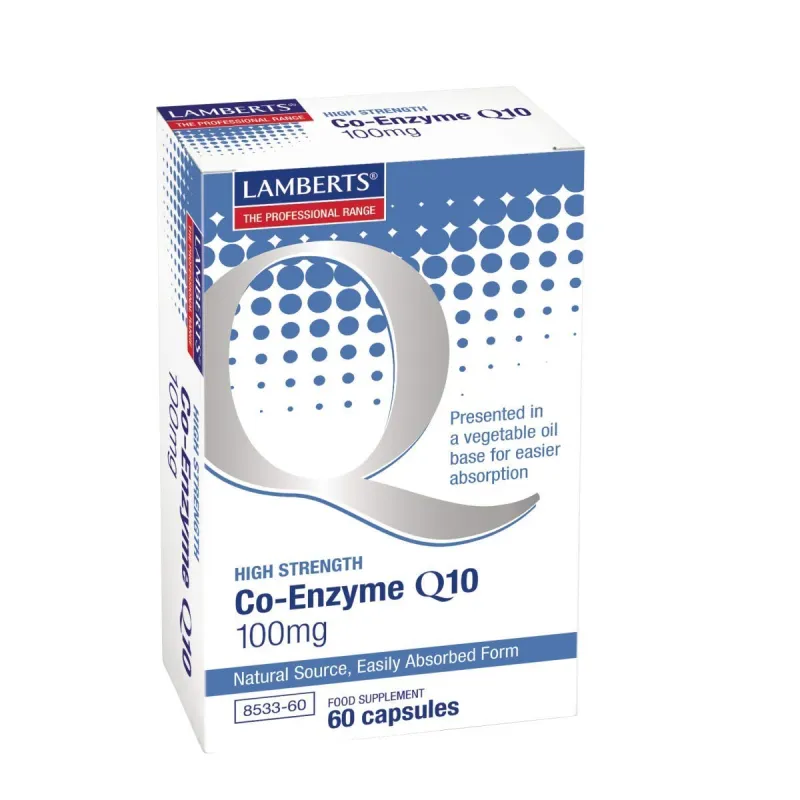 LAMBERTS Co-Enzima Q10 100 mg, 60 cápsulas. LAMBERTS Co-Enzima Q10 100 mg, 60 cápsulas.