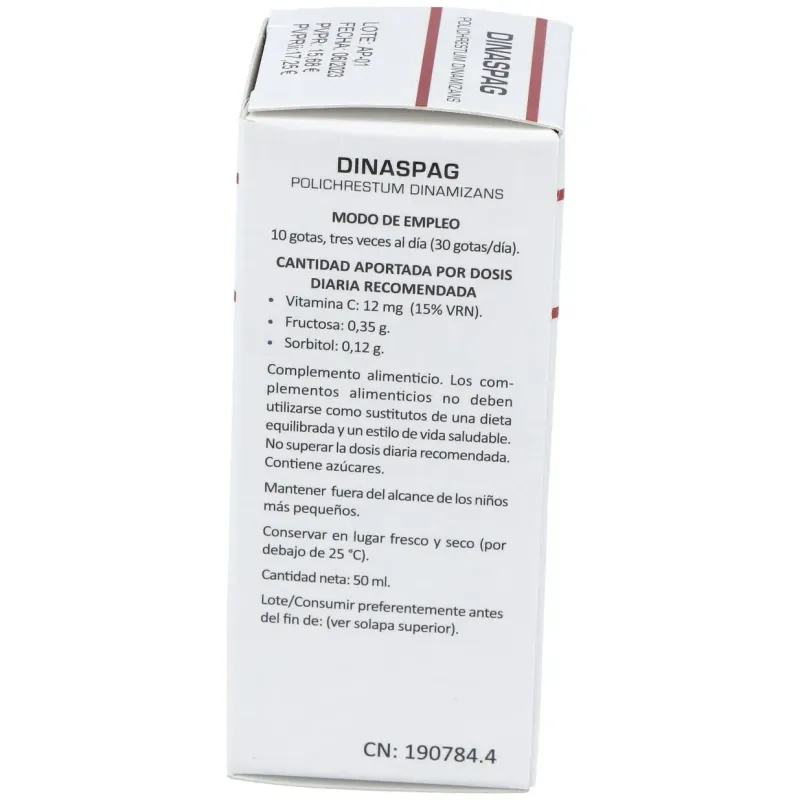 Dinaspag Polichrestum Dinamizans 50ml Heliosar | Farmacia Barata