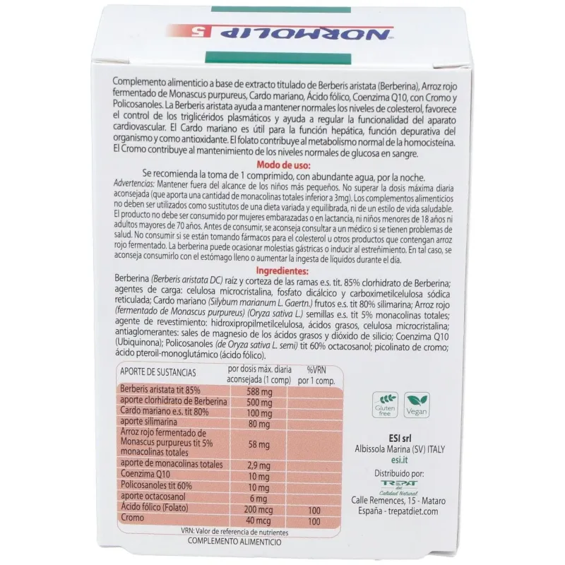 ESI Normolip 5 Forte 36 comprimidos | Farmacia Barata ESI Normolip 5 Forte 36 comprimidos | Farmacia Barata