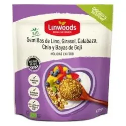 Linwoods Lino Girasol Calabaza Chia Goji, 425 gramos.