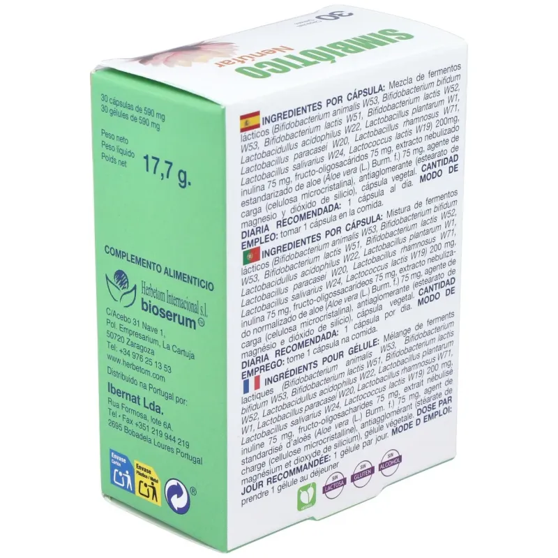 Bioserum Simbiótico Nenúfar 30 cápsulas | Farmacia Barata