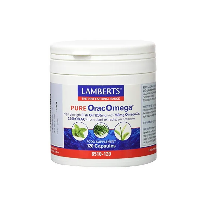 LAMBERTS OracOmega® Puro, 120 cápsulas.