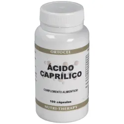 Ortocel Ácido Caprílico, 100 cápsulas, 600mg