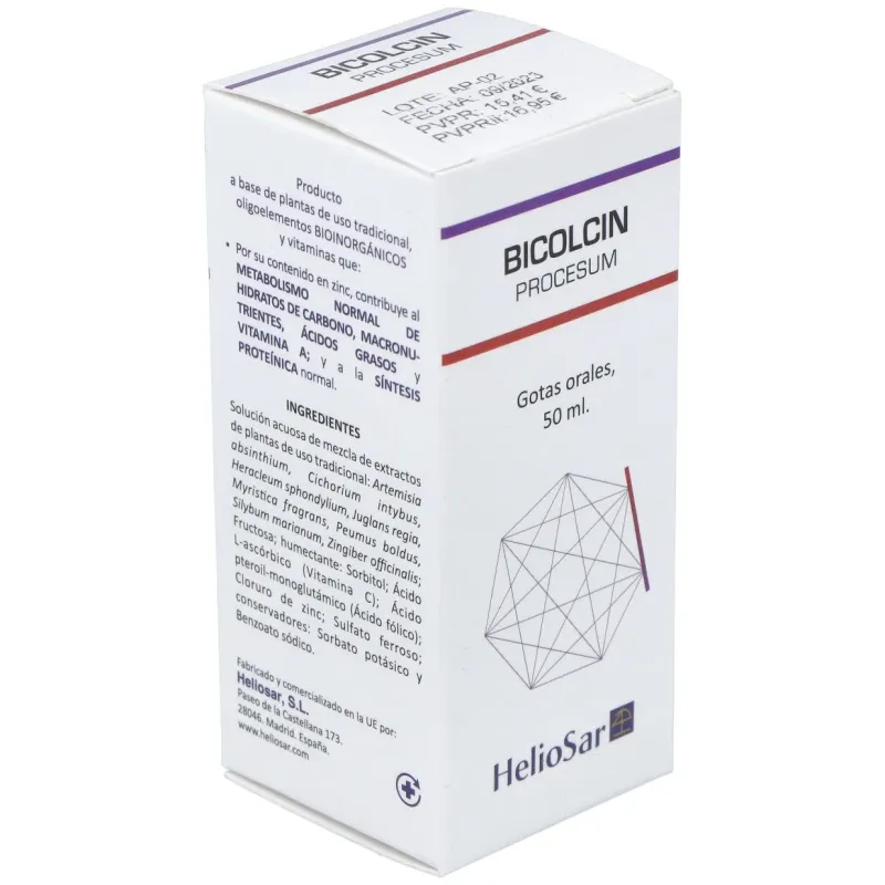 Bicolcin Procesum 50ml | Farmacia Barata Bicolcin Procesum 50ml | Farmacia Barata