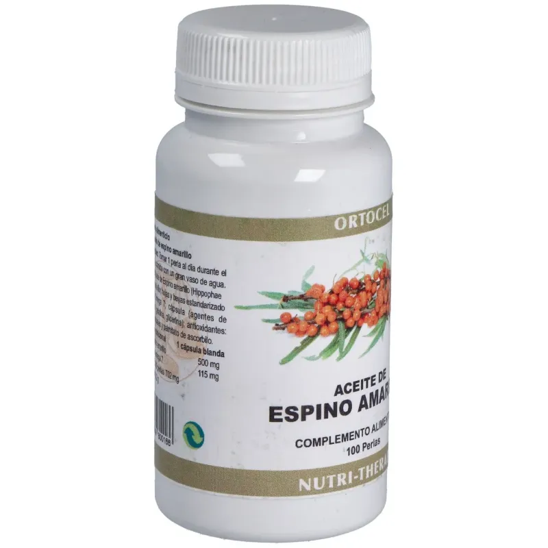 Ortocel Espino Amarillo 500mg 100 perlas | Farmacia Barata