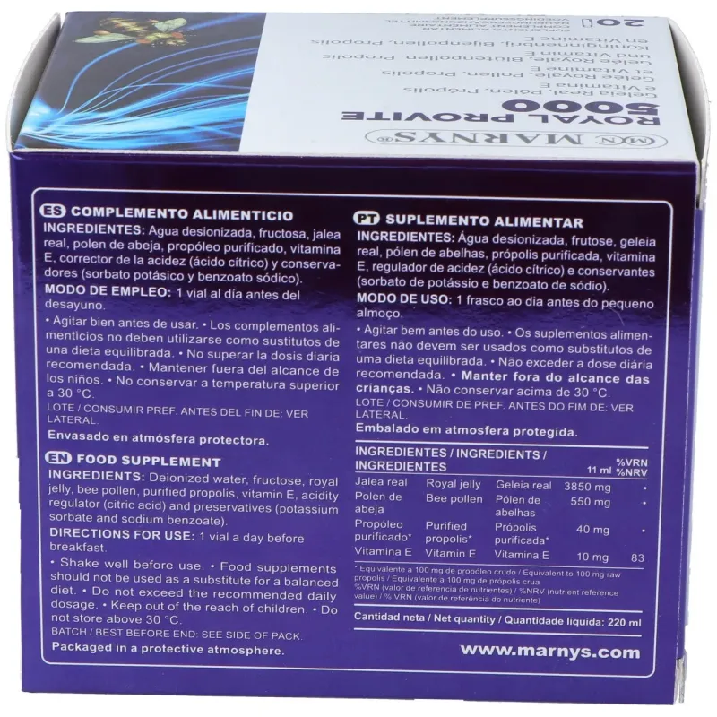 Marnys Royal Provite 5000 20 viales | Farmacia Barata Marnys Royal Provite 5000 20 viales | Farmacia Barata