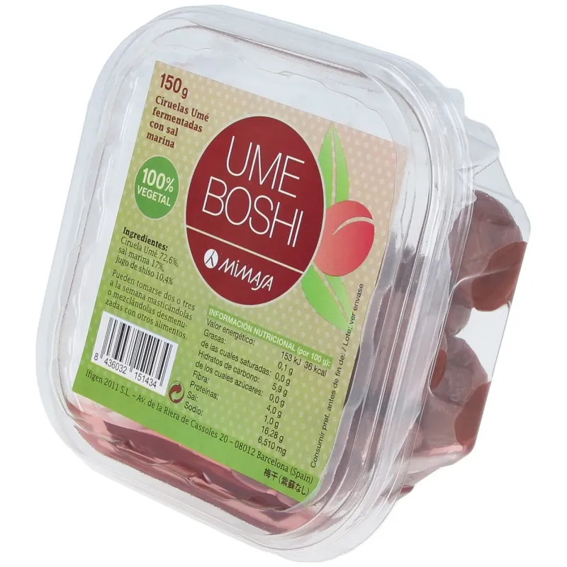 Mimasa Umeboshi Natural 150gr | Farmacia Barata