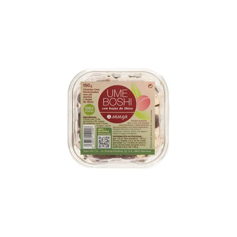 Umeboshi Shiso 150g Mimasa | Farmacia Barata Umeboshi Shiso 150g Mimasa | Farmacia Barata