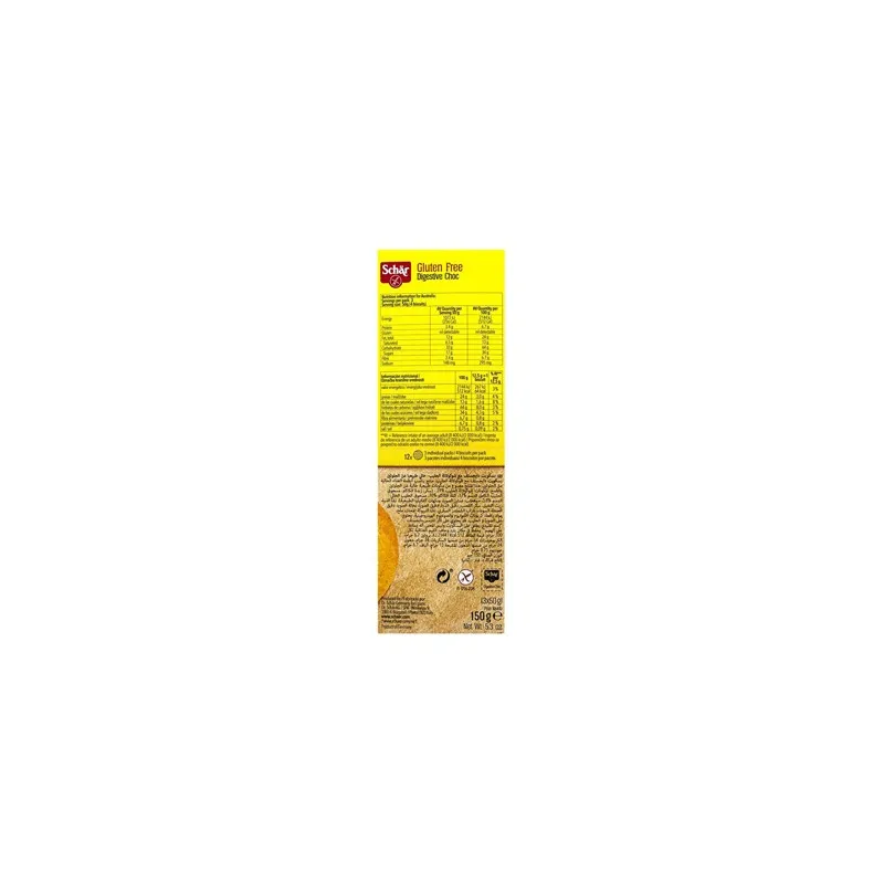 Dr. Schär Galletas Digestive Choco 150g | Farmacia Barata