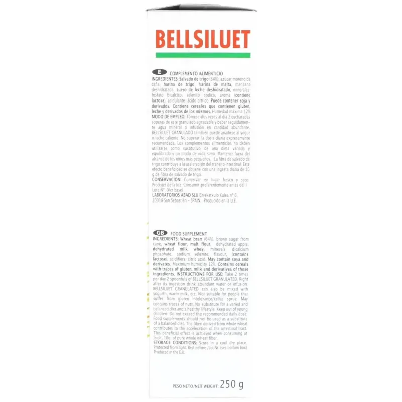 Bellsiluet Fibra 250g | Farmacia Barata