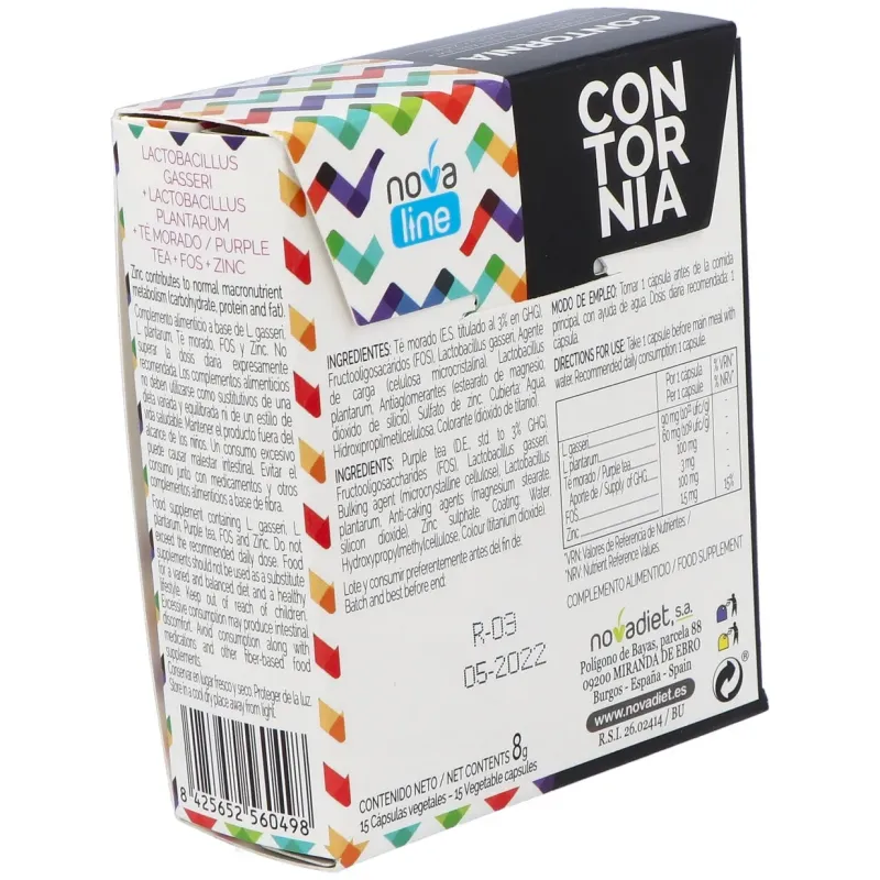Nova Diet Contornia 15 cápsulas | Farmacia Barata