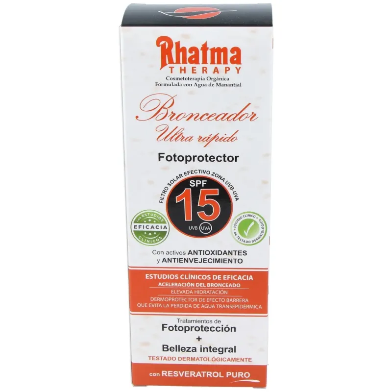 Rhatma Bronceador Ultra Rápido SPF15 200ml | Farmacia Barata Rhatma Bronceador Ultra Rápido SPF15 200ml | Farmacia Barata