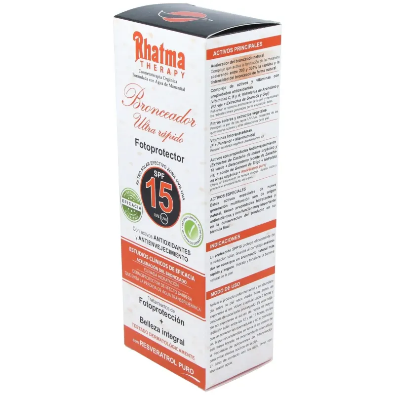 Rhatma Bronceador Ultra Rápido SPF15 200ml | Farmacia Barata Rhatma Bronceador Ultra Rápido SPF15 200ml | Farmacia Barata