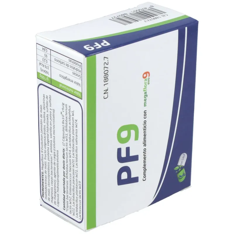 PF 9 (Probiótico Forte) 60 cápsulas | Farmacia Barata PF 9 (Probiótico Forte) 60 cápsulas | Farmacia Barata