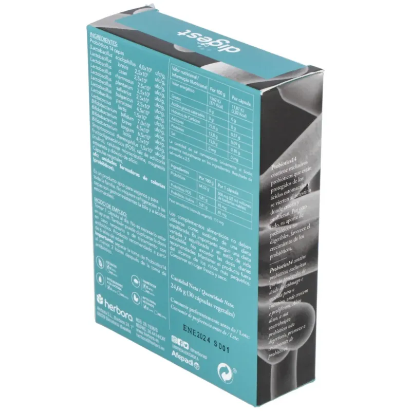 Herbora Probiotics 14 30 cápsulas | Farmacia Barata Herbora Probiotics 14 30 cápsulas | Farmacia Barata