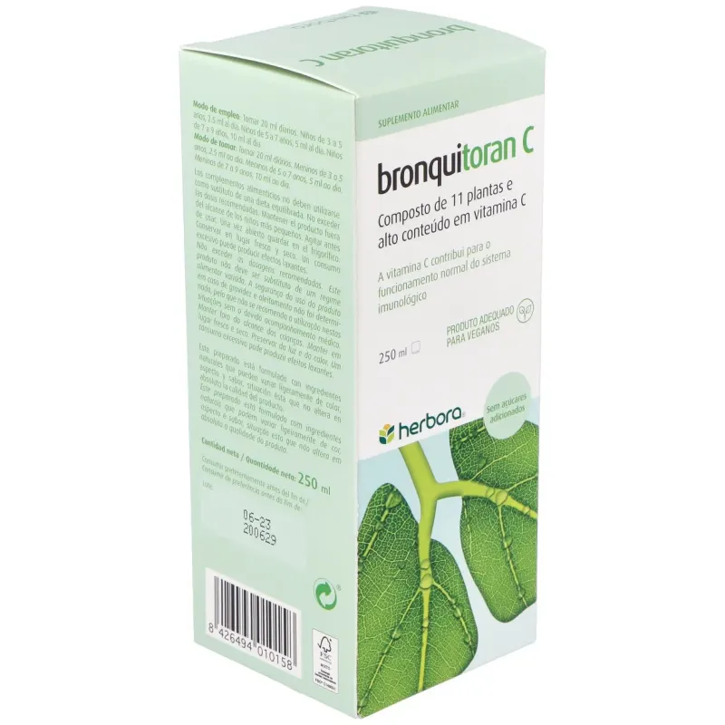 Bronquitoran-C 250ml Herbora | Farmacia Barata Bronquitoran-C 250ml Herbora | Farmacia Barata