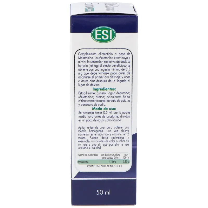 ESI Melatonina Pura 50 ml 1.9 mg | Farmacia Barata ESI Melatonina Pura 50 ml 1.9 mg | Farmacia Barata