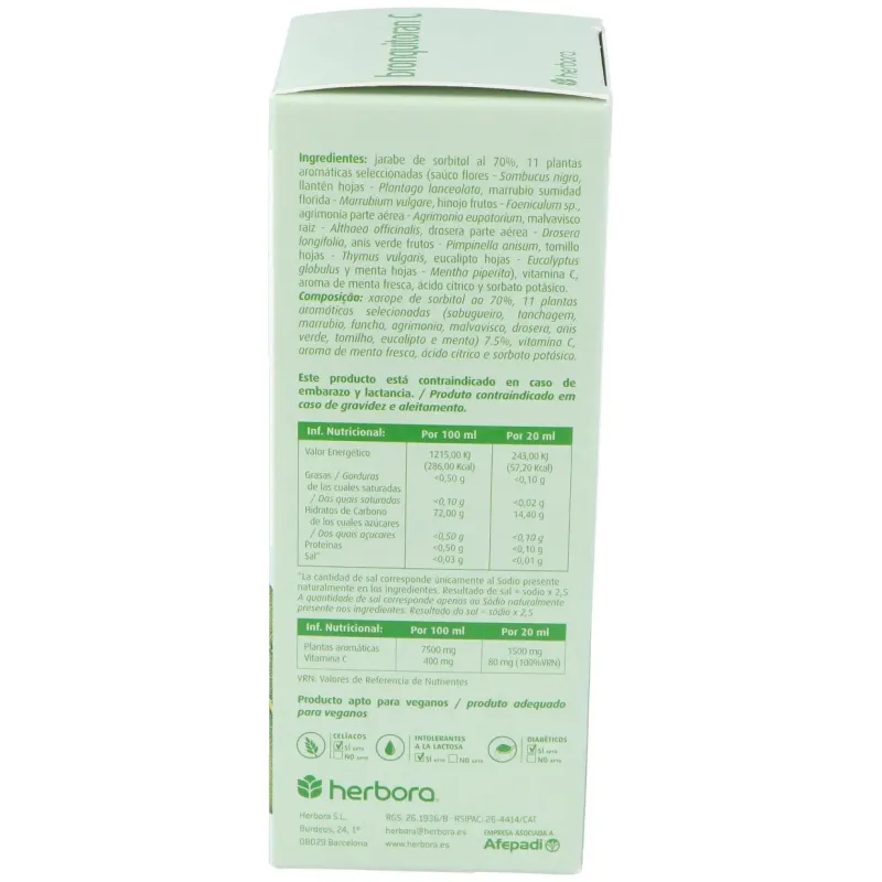 Bronquitoran-C 250ml Herbora | Farmacia Barata Bronquitoran-C 250ml Herbora | Farmacia Barata