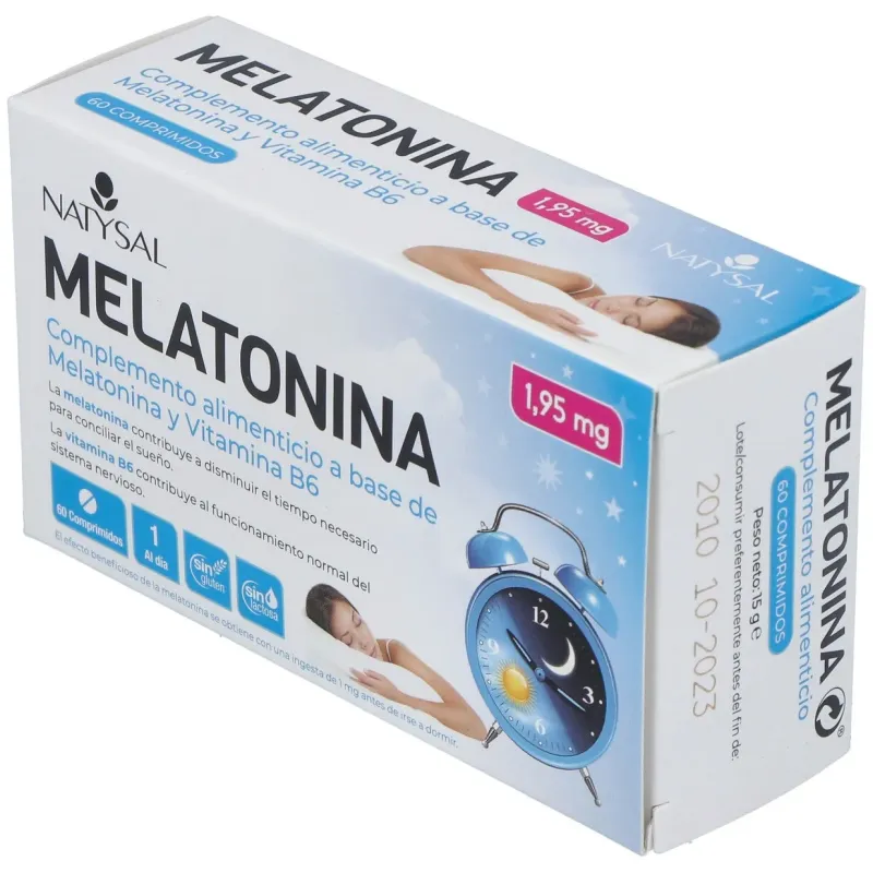 Natysal Melatonina 60 comp | Farmacia Barata Natysal Melatonina 60 comp | Farmacia Barata