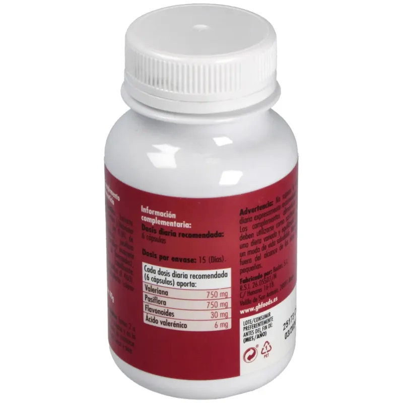 GHF Valeriana Pasiflora 90 comp | Farmacia Barata