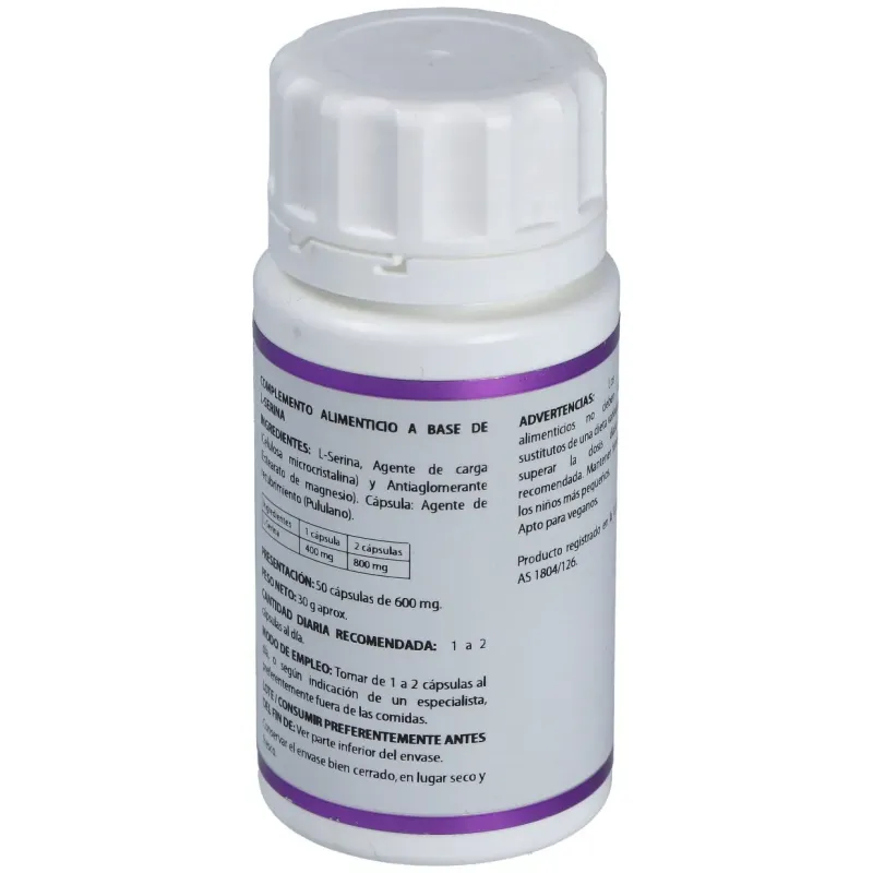 Holomega L-Serina 50 cápsulas | Farmacia Barata