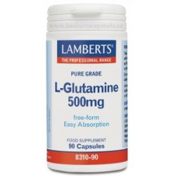 LAMBERTS L-Glutamina 500mg, 90 cápsulas.