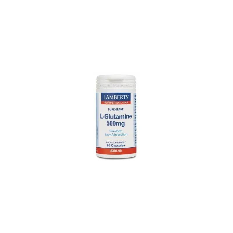 LAMBERTS L-Glutamina 500mg, 90 cápsulas.