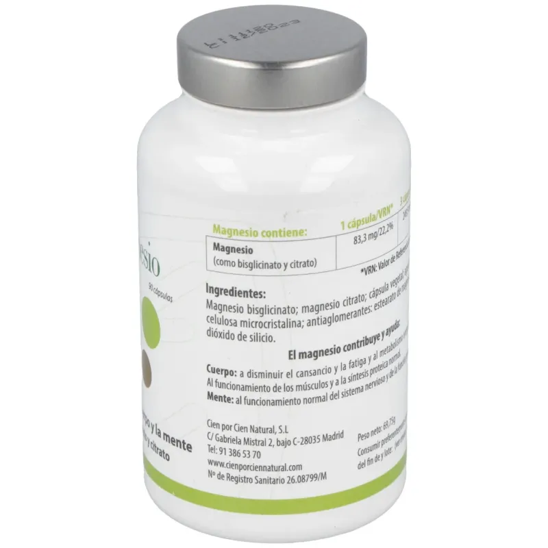 Magnesio 90cap 100% natural | Farmacia Barata Magnesio 90cap 100% natural | Farmacia Barata