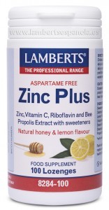 LAMBERTS Zinc Plus, 100 pastillas.