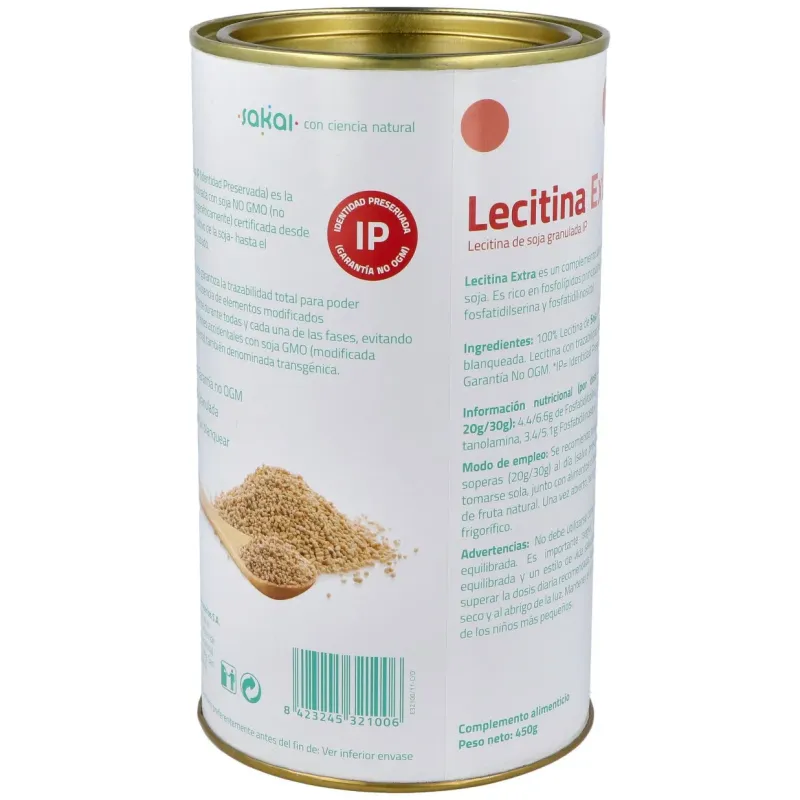 Sakai Lecitina Extra Soja IP 450g | Farmacia Barata
