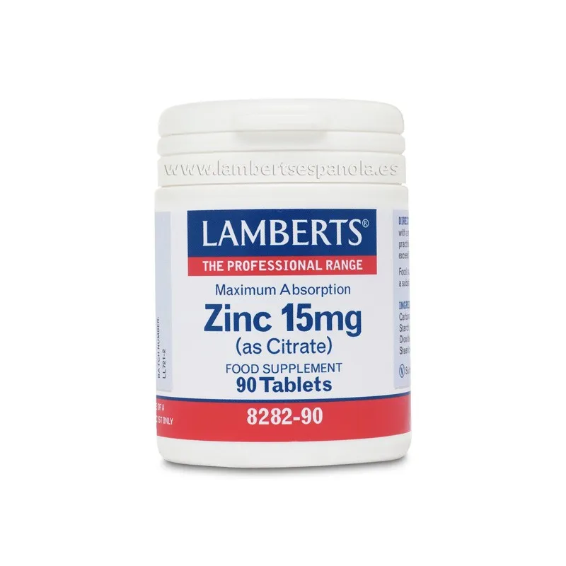 LAMBERTS Zinc 15 mg, 90 comprimidos. LAMBERTS Zinc 15 mg, 90 comprimidos.