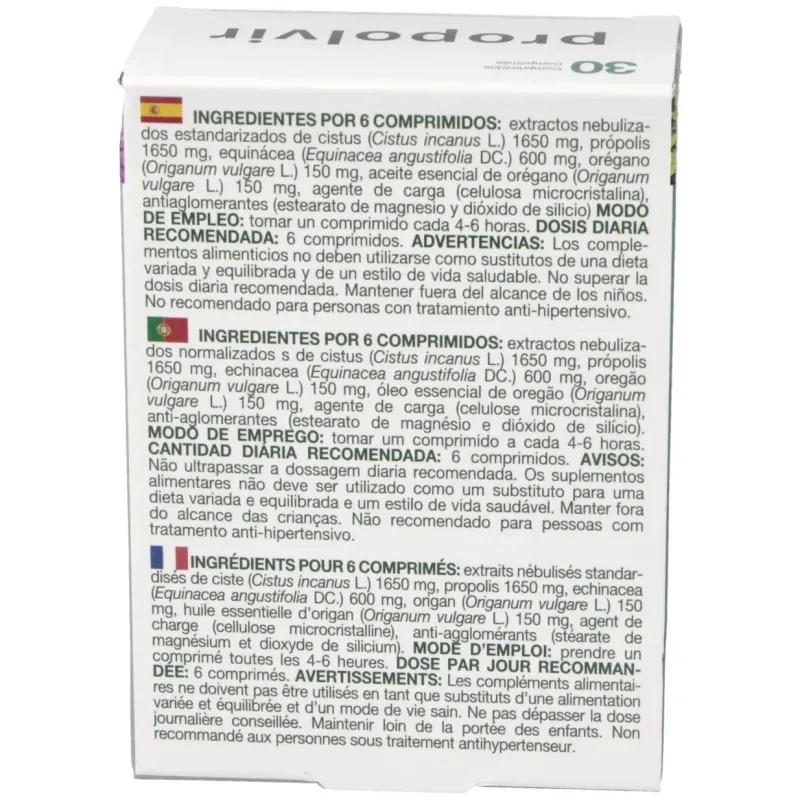 Bioserum Propolvir 30 Comprimidos | Farmacia Barata Bioserum Propolvir 30 Comprimidos | Farmacia Barata